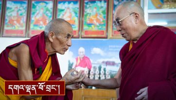 རུ་ཐོག་ལྷུན་གྲུབ་ཆོས་སྡིངས་གྲྭ་ཚང་དུ་དབུ་འབྱེད་སྐབས་བཀའ་སློབ།